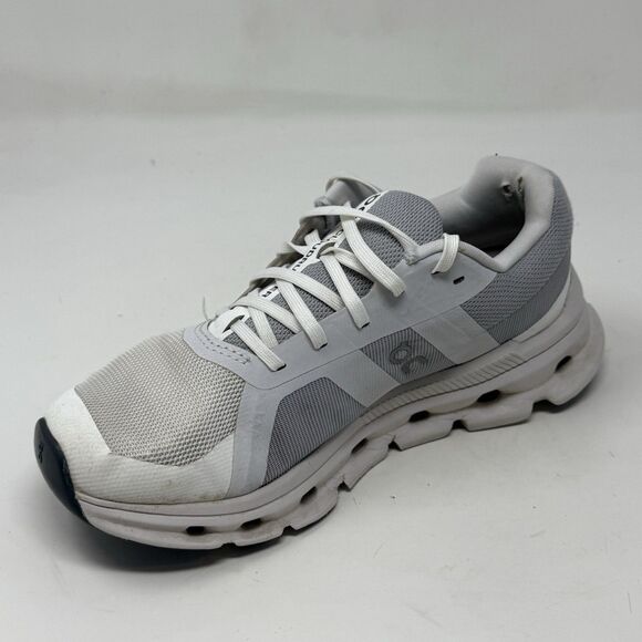 On Cloud Cloudrunner Running Shoes Womens 6.5 White Mesh Lightweight Sneakers - Picture 7 of 16